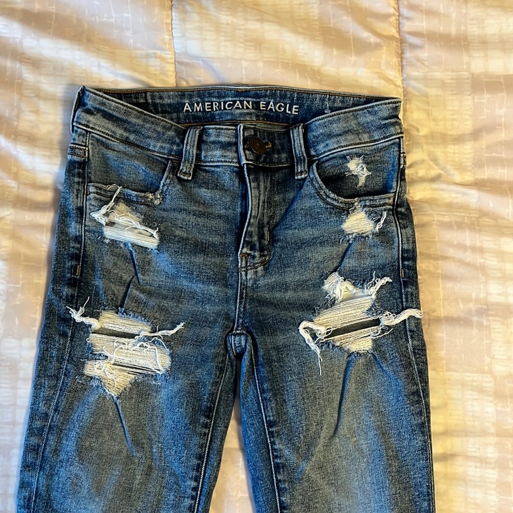 American eagle super stretch jeans. Women’s size 00 regular.